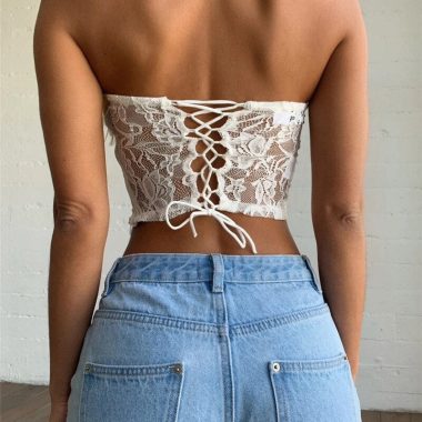 Corset Bustier Fleuri Dentelle