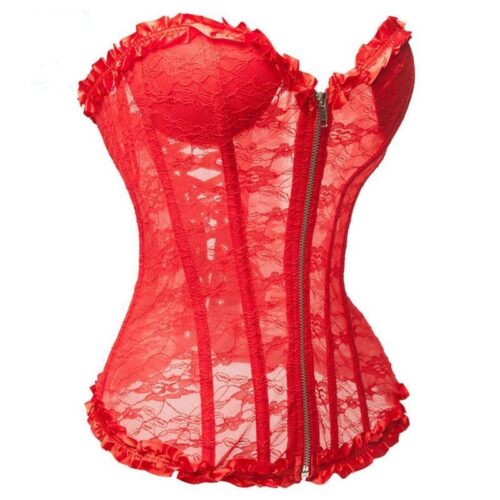 Corset-vintage-pour-valentine.jpg Corset rouge Vintage <br> Valentine