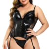 Corset Porte-jarretelles <br> Noir Grande Taille