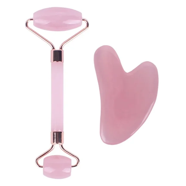 Rouleau de jade en résine rose