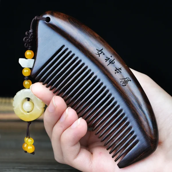 Peigne classique en ébène naturel pour enfants
