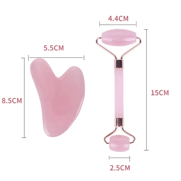 Rouleau de jade en résine rose