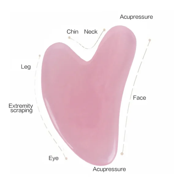 Rouleau de jade en résine rose