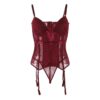Corset Porte-jarretelles <br> Bordeaux