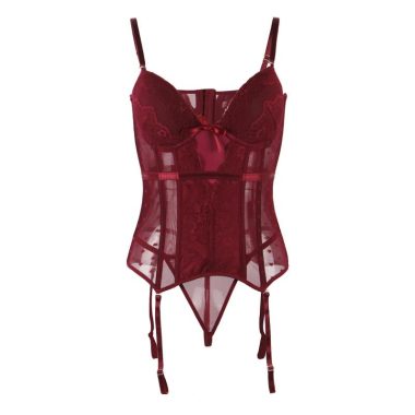 Corset Porte-jarretelles <br> Bordeaux