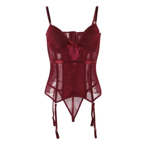 Jarretelles-et-Corset-bordeaux.jpg Corset Porte-jarretelles <br> Bordeaux