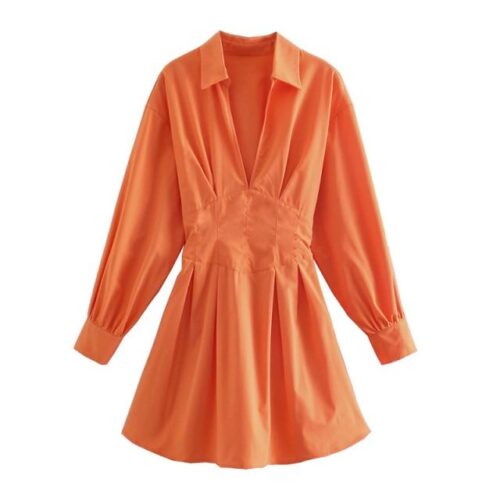 Robe-corset-chemise-orange.jpg Robe Corset <br> chemise