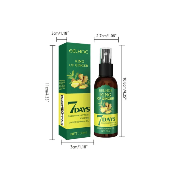 Sérum capillaire fortifiant à l'huile de gingembre