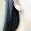 Boucles d'oreilles créoles articulées serpent en or