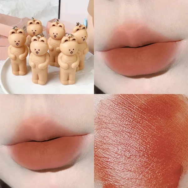 Porte-clés ours mignon, gloss à lèvres