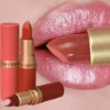 Rouge à lèvres pailleté diamant, waterproof,