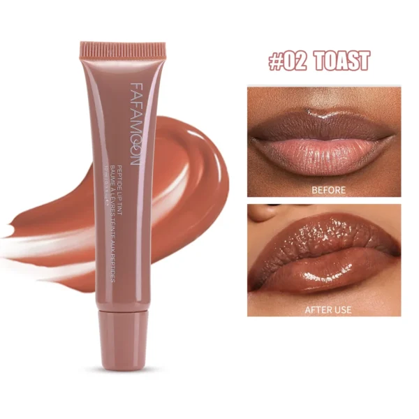 Gloss à lèvres nude marron repulpant
