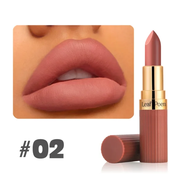 Rouge à lèvres mat 6 couleurs, waterproof