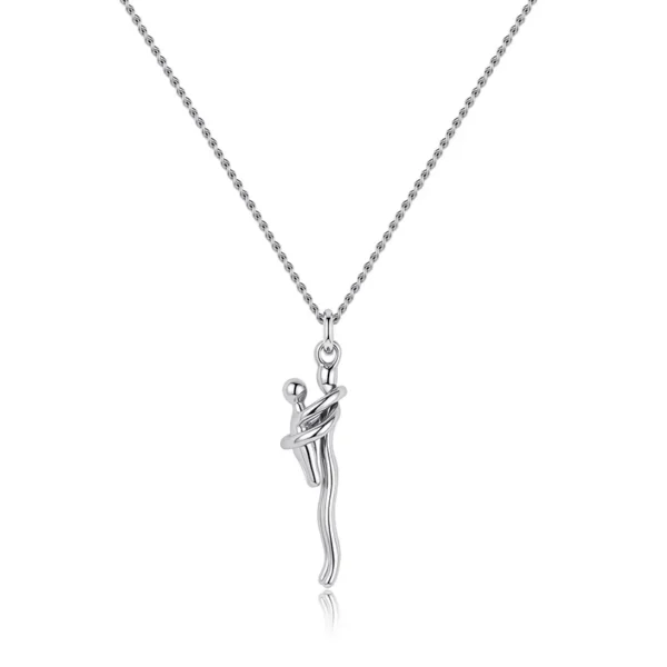 Collier pendentif en acier inoxydable pour la fête des mères
