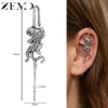 Boucles d'oreilles ZEMO à crochet (1 pièce) en acier