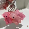 Porte-clés Lèvres Ours Mignon Gloss à Lèvres
