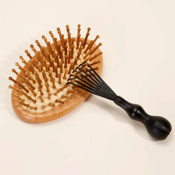 Brosse de massage en bambou