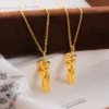 Collier pendentif Kt 14 couleur or