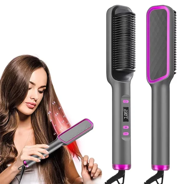Brosse lissante, outil de coiffage multifonctionnel