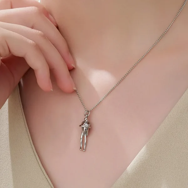 Collier Bicolore, Pendentif Mère et Enfant Détachable