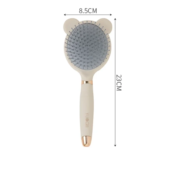 Brosse massage en cuir pour chevelu