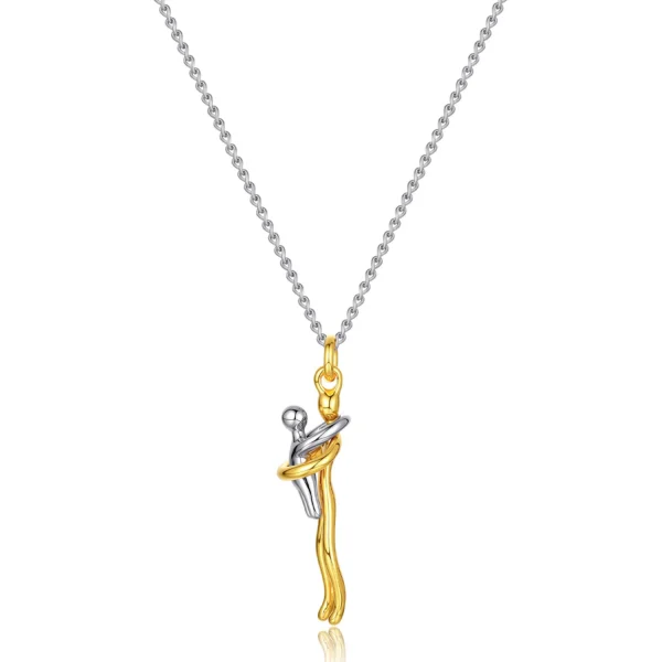 Collier pendentif en acier inoxydable pour la fête des mères
