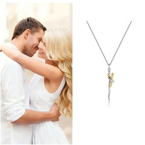 Collier pendentif chic noir « Câlin »