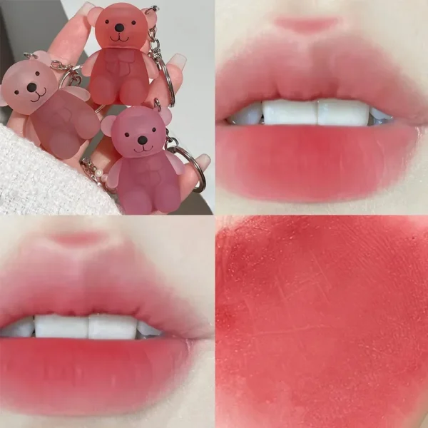 Porte-clés ours mignon, gloss à lèvres