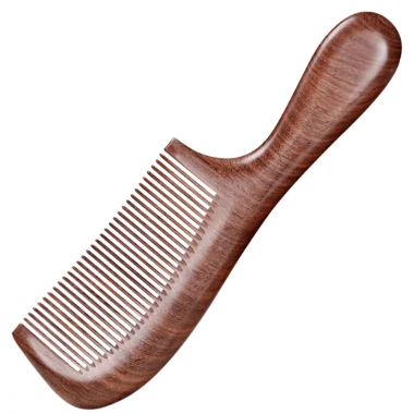 Peigne en bois de santal rouge