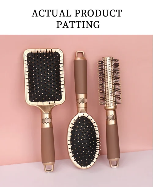Brosse démêlante à airbag pour le cuir chevelu