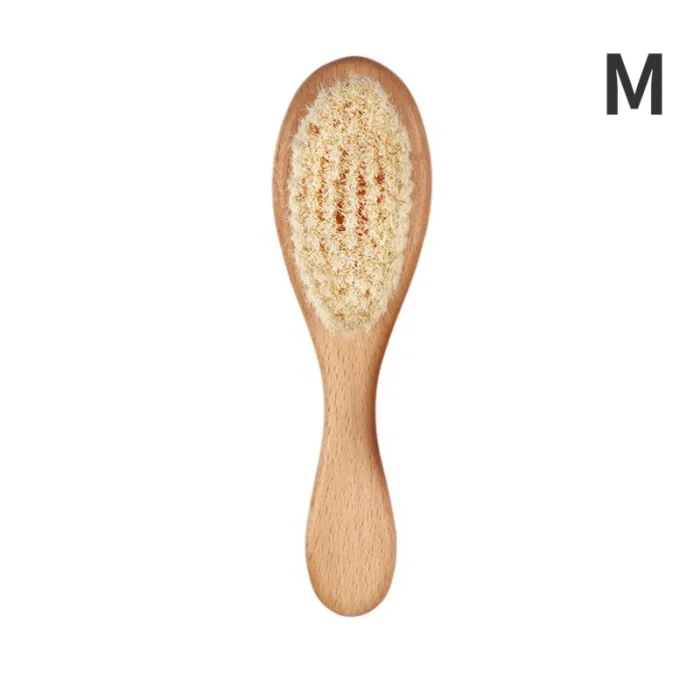 S2cfc78eb4bd2447eae2600897f271d01c.webp Brosse à cheveux bébé en laine naturelle
