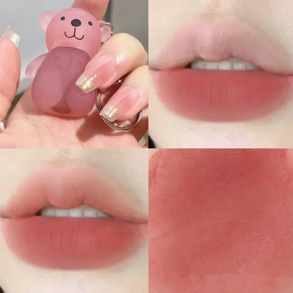 Porte-clés ours mignon, gloss à lèvres