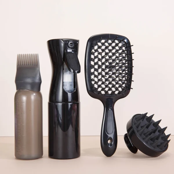 Ensemble de 4 peignes de massage du cuir