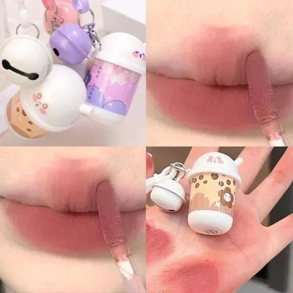 Porte-clés ours mignon, gloss à lèvres
