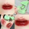 Gloss à lèvres pêche 2 en 1, fini miroir