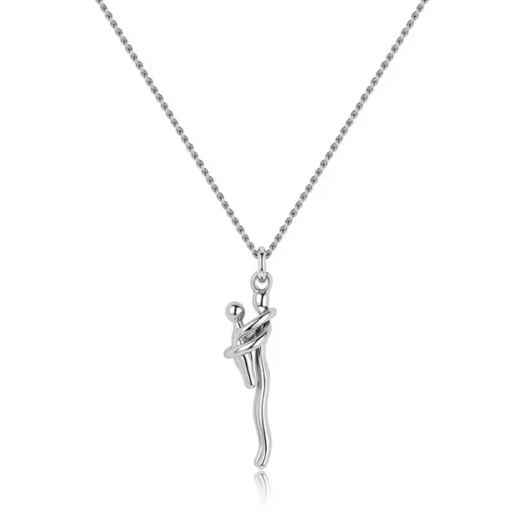 Collier pendentif chic noir « Câlin »