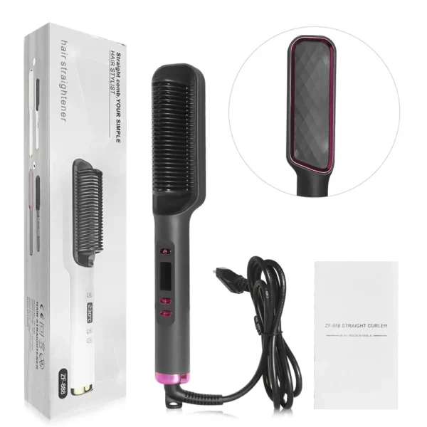 Brosse lissante, outil de coiffage multifonctionnel