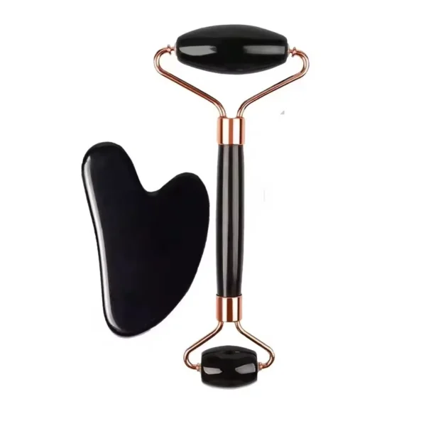 Rouleau de massage facial et outil Gua Sh