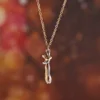 Collier de couple créatif bicolore pour la Saint-Valentin