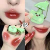 Gloss à lèvres pêche 2 en 1, fini miroir