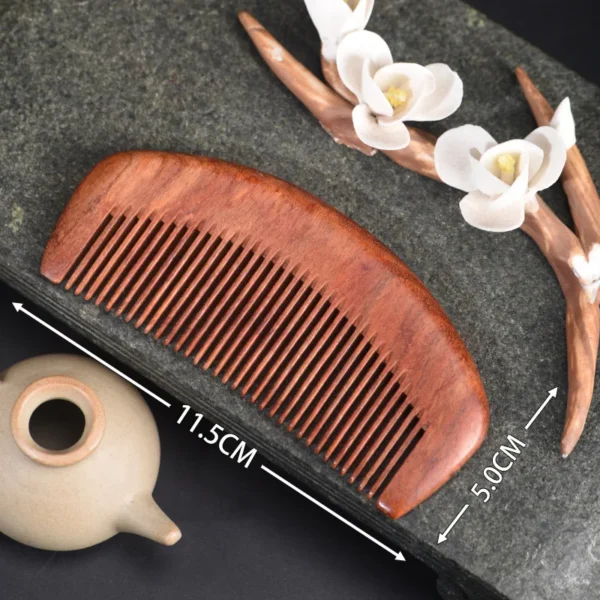 Peigne portable en palissandre de Zambie