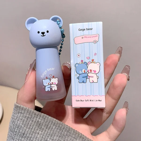 Gege Bear Cute Bear Pendentif Gloss à Lèvres Mat
