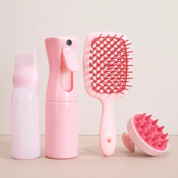 Ensemble de 4 peignes de massage du cuir