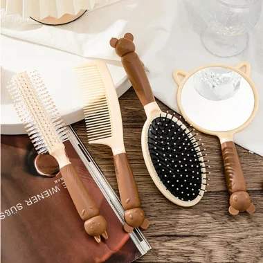 4Pcs Flexible Anti-static Hairdressing Styling Comb Hair Combs Wet and Dry Hair Brush Massage Comb Hair Brush Styling Comb