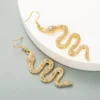 Boucles d'oreilles serpent en alliage de diamants
