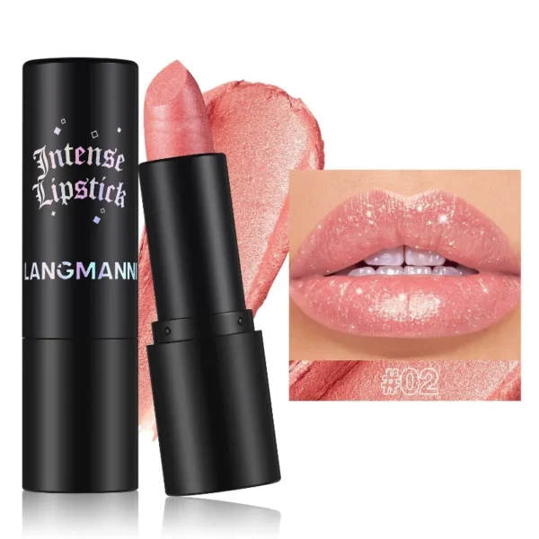 Rouge à lèvres pailleté diamant hydratant