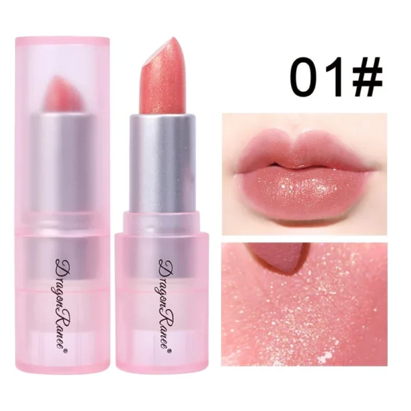 Rouge à lèvres pailleté longue tenue