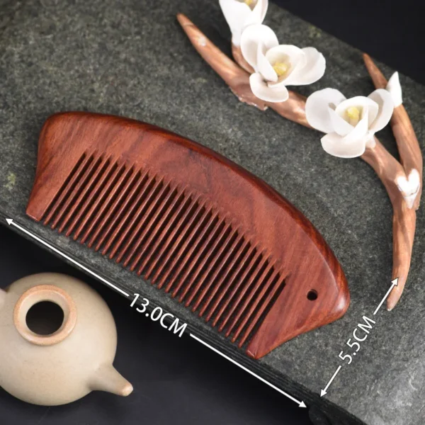 Peigne portable en palissandre de Zambie