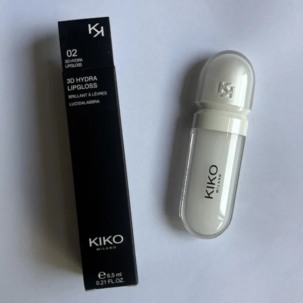 Gloss à lèvres liquide 3D KIKO, transparent