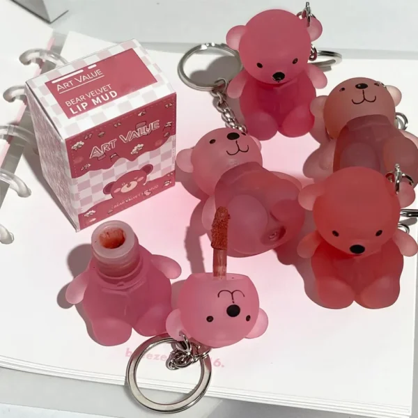 Glosse Porte-clés ours mignon naturel